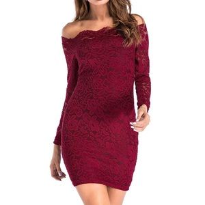 Abby & Mavis Lace Mini Bodycon Dress